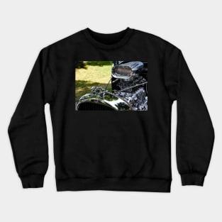 Old school engine chrome Crewneck Sweatshirt